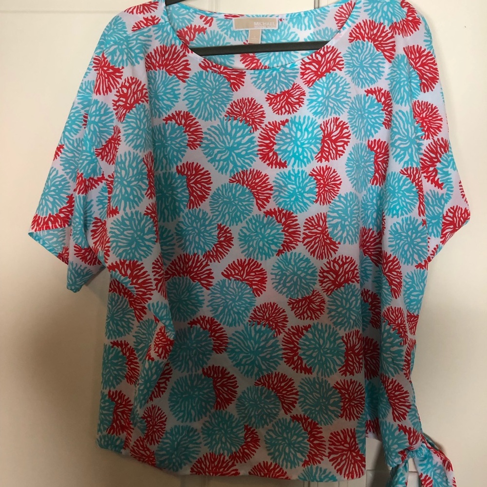 Red white and blue top